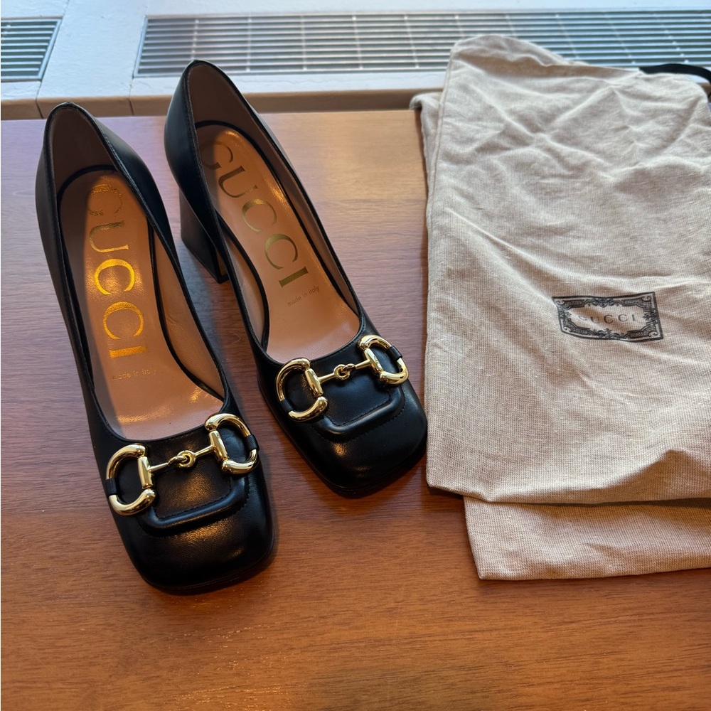 Gucci horsebit heels
